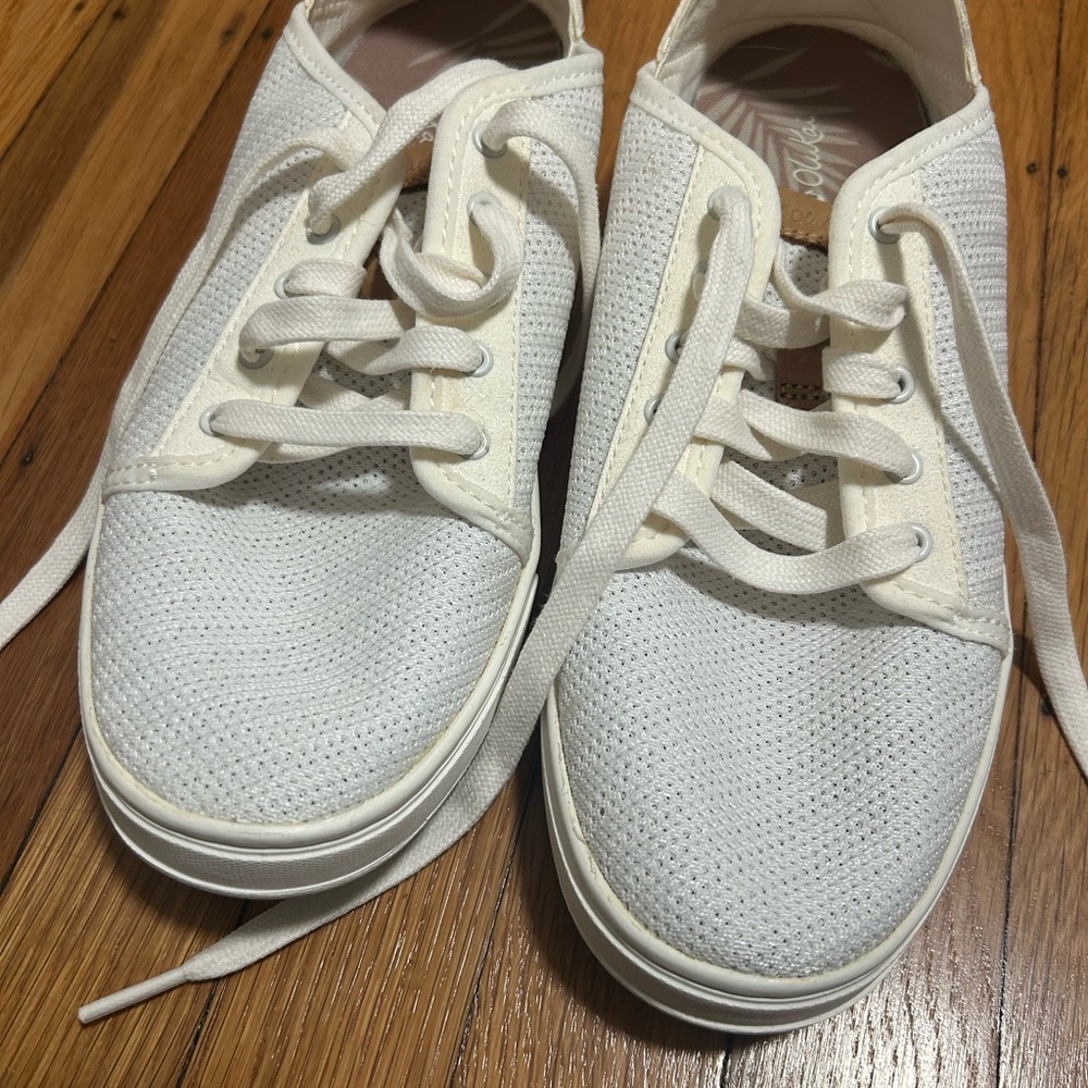 OluKai Women's White Sneakers